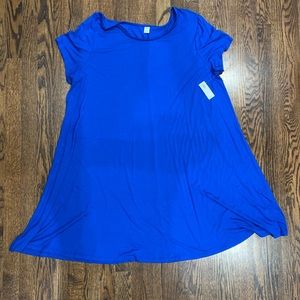 NWT Old Navy royal Blue knit flare dress